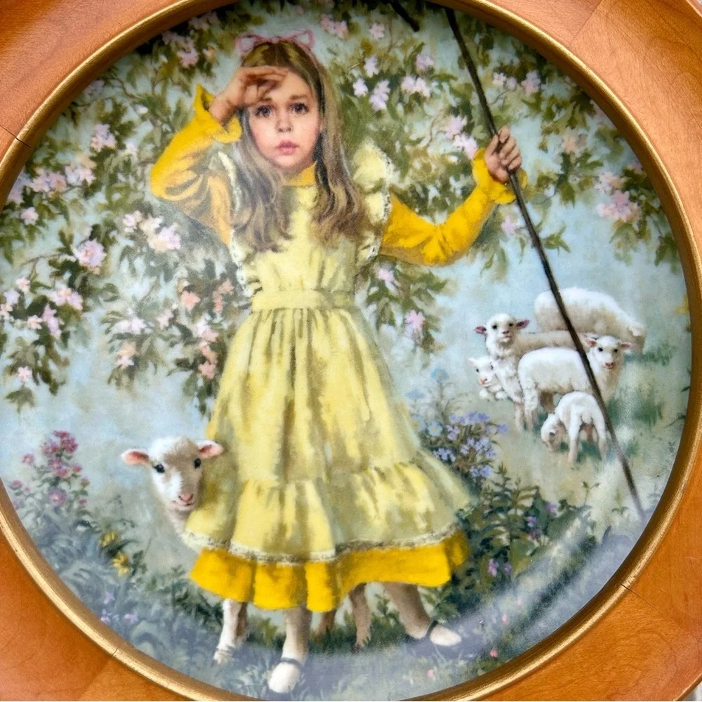 Vintage Wall Decor Plate Little Bo Peep 1983 Reco